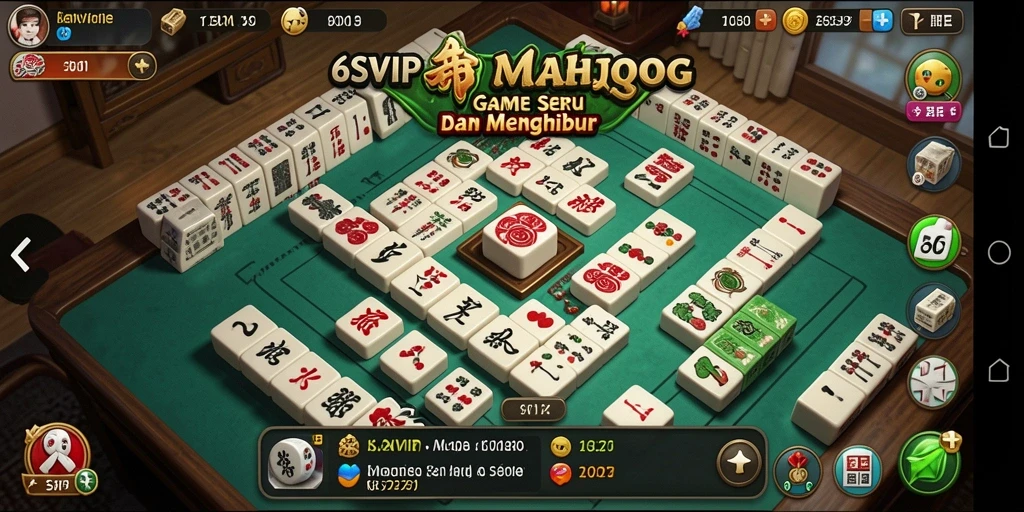 Screenshot gameplay seru dari 6SVIP Mahjong.