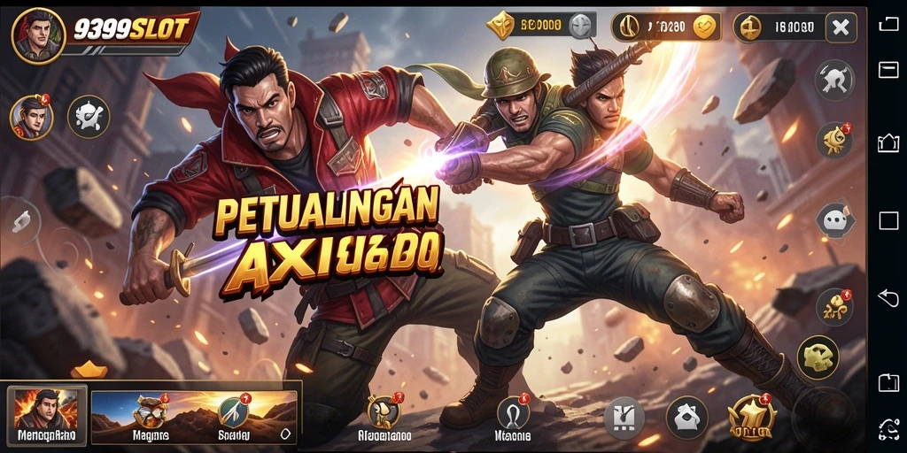Tampilan gameplay mendebarkan dari 9399SLOT yang penuh aksi.
