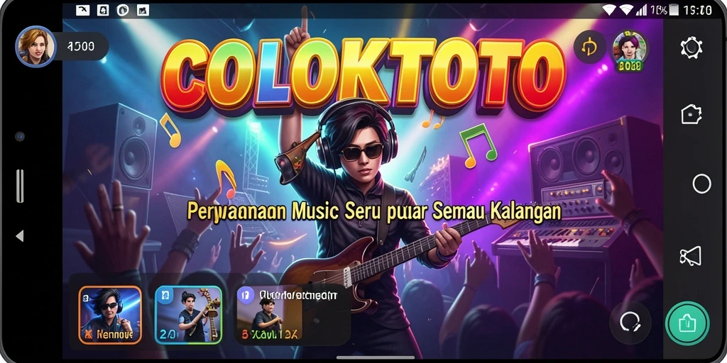Tangkapan layar COLOKTOTO menampilkan suasana permainan musik yang mengasyikkan.