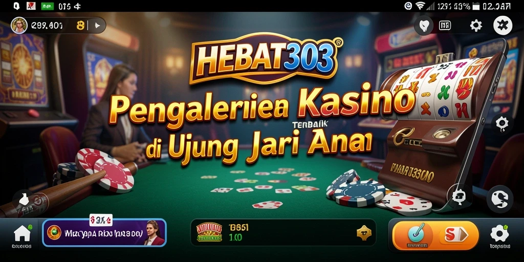 Tangkapan layar utama HEBAT303 menunjukkan pengalaman bermain Kasino yang mengasyikkan.