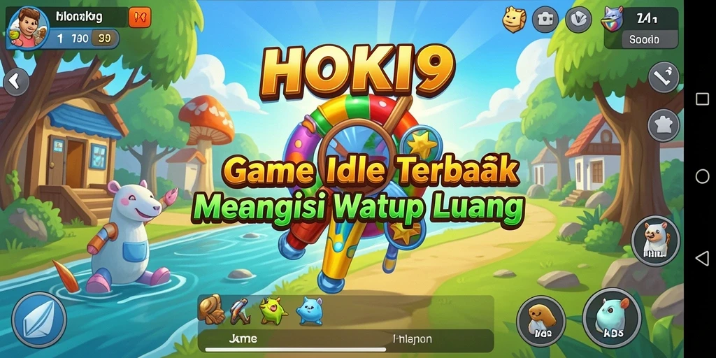 Tampilan gameplay HOKI9 dengan karakter dan misi menarik.