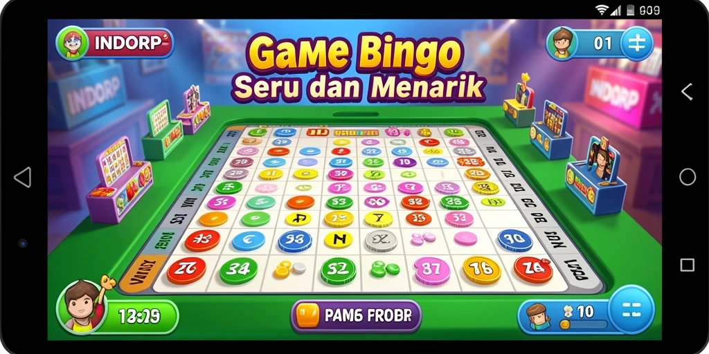 Screenshot gameplay INDORP menampilkan keseruan bermain Bingo.