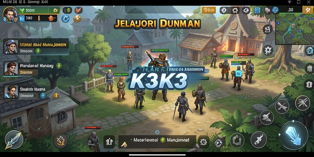Tampilan gameplay K3K3 yang menarik dan penuh strategi.
