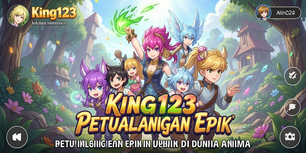 Screenshot KING123 menampilkan pertarungan seru dalam nuansa Anime yang memukau.