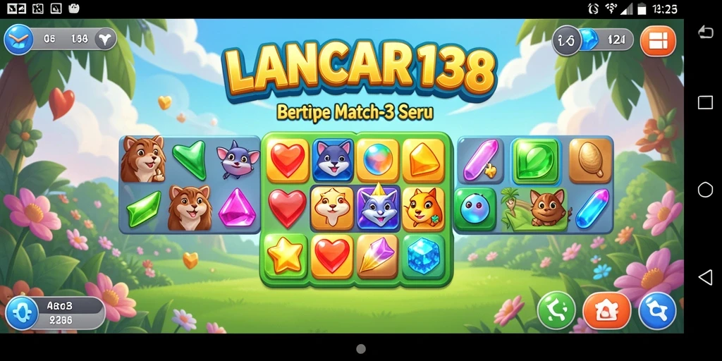 Screenshot gameplay LANCAR138 menampilkan keseruan mencocokkan objek.