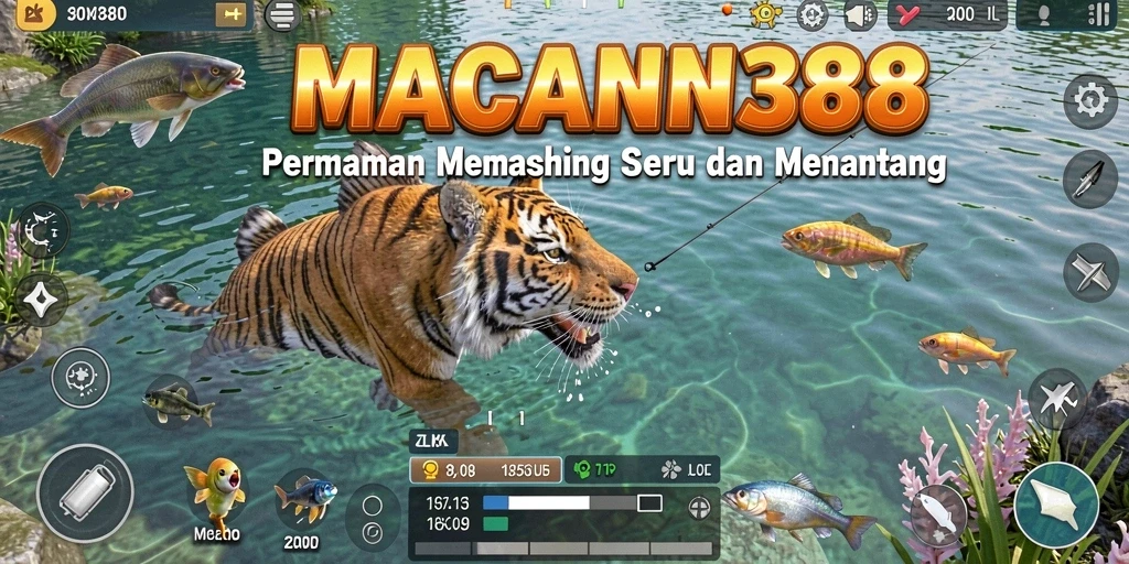 Tampilan menarik dari gameplay memancing di MACAN388.