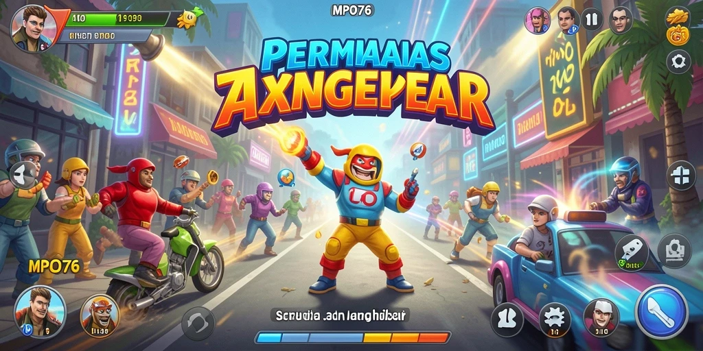 Tampilan gameplay seru dari MPO76 dengan aksi cepat dan grafis menarik.