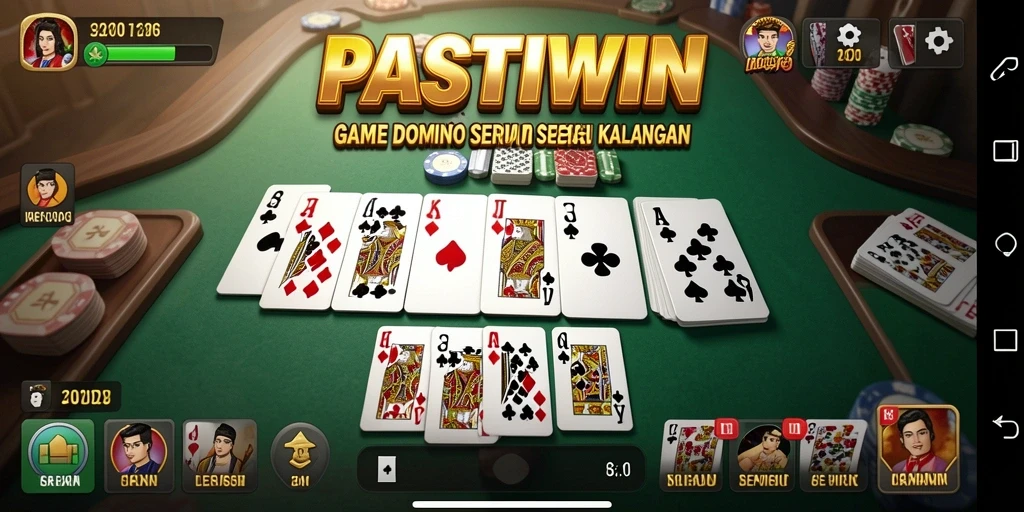 Screenshot gameplay PASTIWIN yang menampilkan aksi seru permainan Domino.