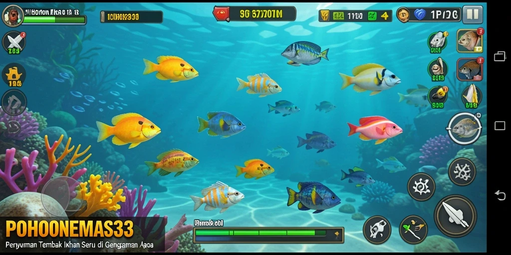 Gameplay seru Tembak Ikan di POHONEMAS33.