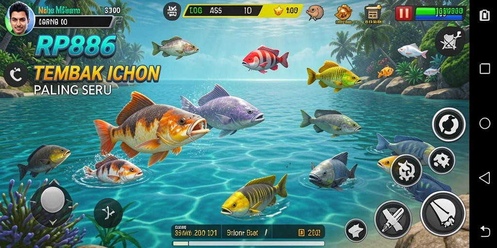Gameplay seru Tembak Ikan di RP886 dengan grafis menawan.