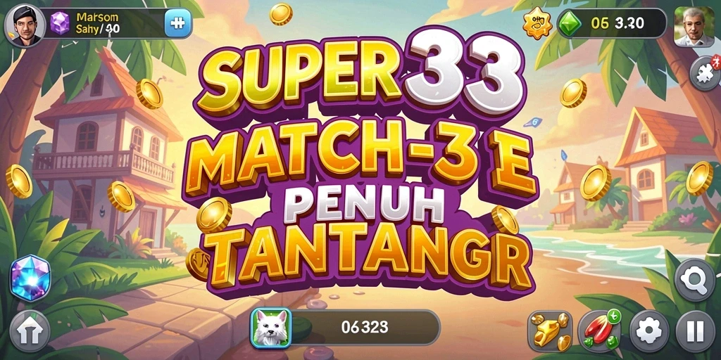Screenshot gameplay <strong>SUPER33</strong> menunjukkan kombinasi elemen yang hebat.