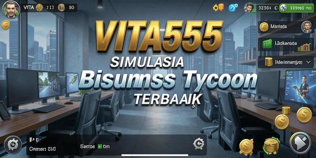 Tampilan gameplay VITA555 yang menampilkan manajemen bisnis yang seru.